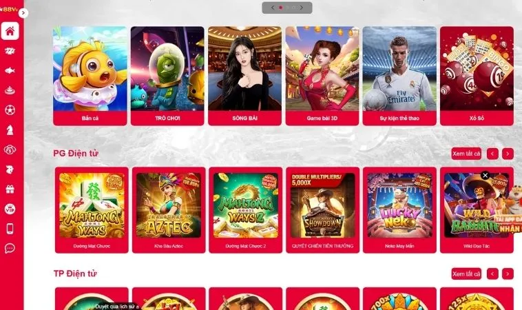 Đa dạng các thể loại game để trải nghiệm tại nhà cái 88VV